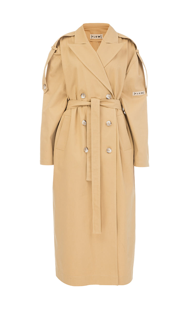 Cotton trench coat