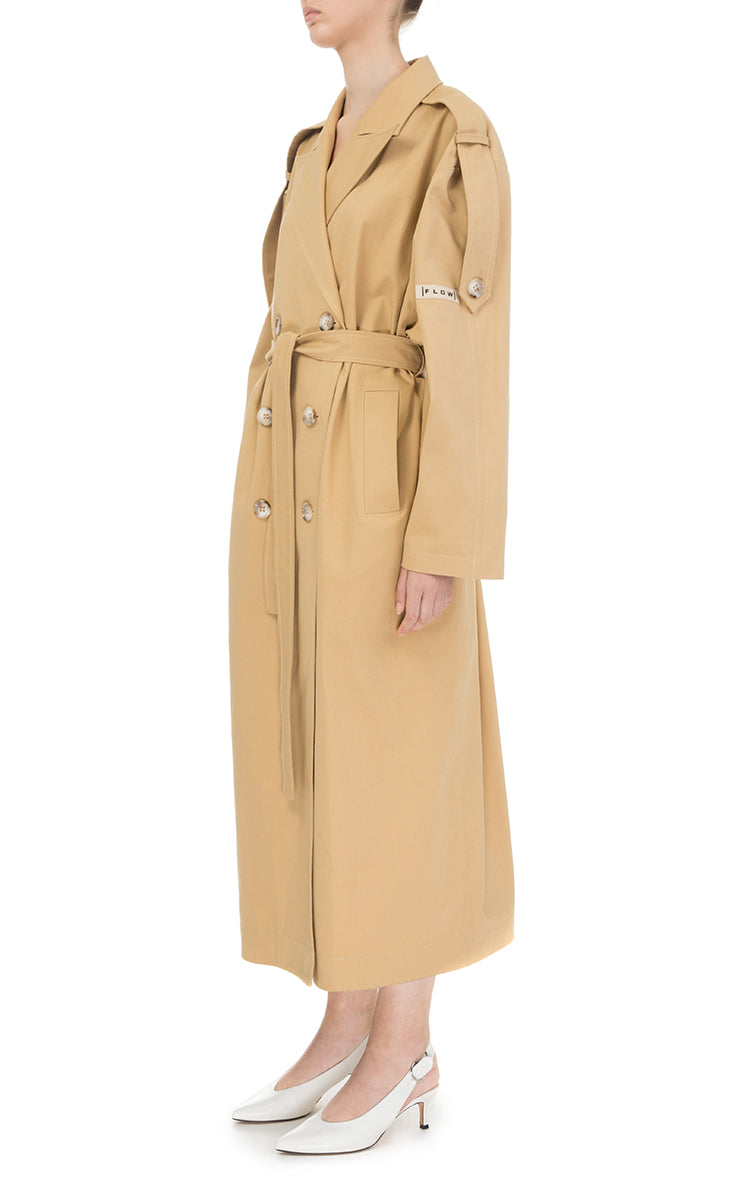 Cotton trench coat